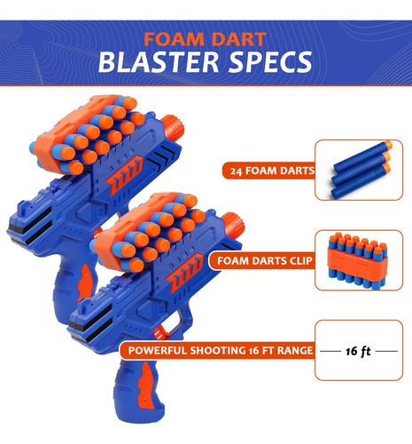 Gmaophy Juego De Tiro Electrónico Con 2 Blasters Y 4