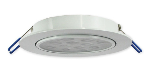 Lampara De Led Empotrable Dirigible 12w Aro Blanco 24 Pz Jwj Aro Blanco Luz Blanca