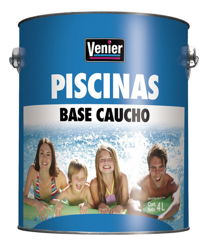 Venier Piscinas Piletas Base Caucho X 4 Lt