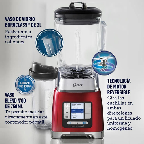 Licuadora Oster Activesense Con Blend-n-go Blsttdgrbg