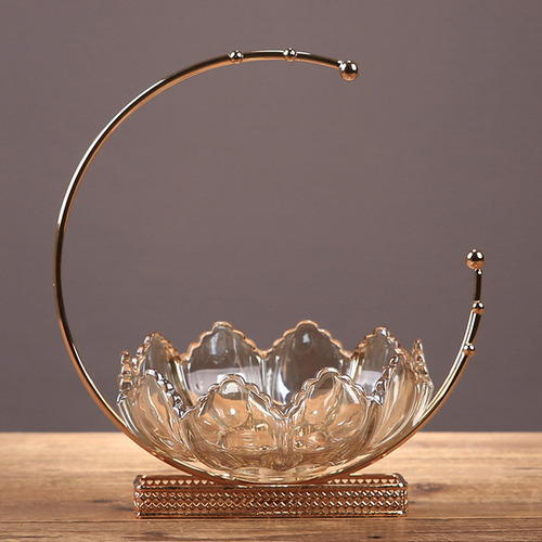 Tazón De Fuente De Frutas Decorativo De Vidrio, Centros De