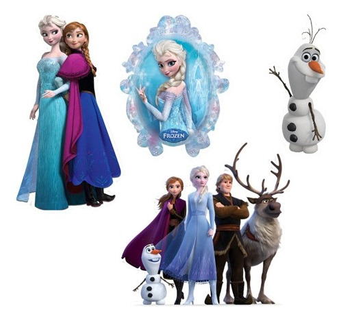 Vinilos Decorativos Infantiles Premium Frozen Disney X 4 Uni