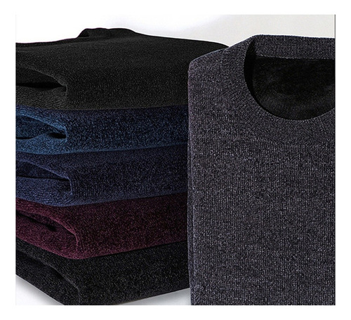 Sudadera Cuello Redondo Slim Fit Moda Sueter Hombre