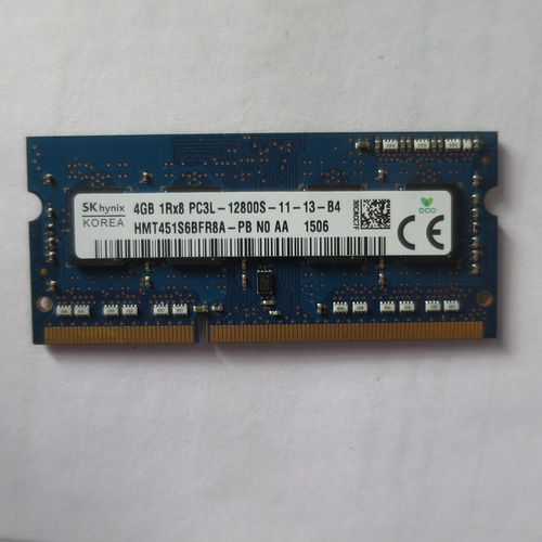 Memoria Sk Hynix Ddr3 4gb Notebook Pc3l-12800s 1.35v