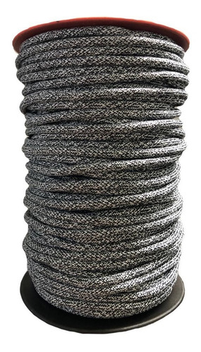 Paracord Twist Blanco/negro Rollo 50 Mts De Rovigomas