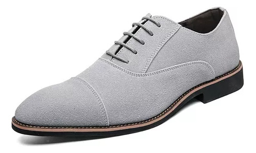 Zapatos De Negocios Formales De Cuero Con Cordones Casuales