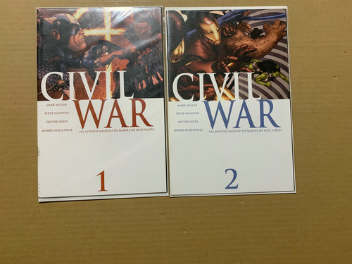 Civil War 1-7 Miniserie Completa Inglés Y Español Marvel (Usado)