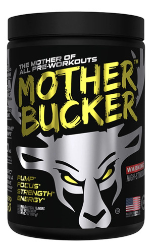 Bucked Up Mother Bucker Pre Entreno High-stimulant 20 Serv Sabor Musclehead Mango