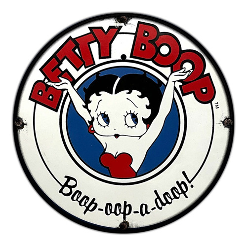 #764 - Cuadro Decorativo - Betty Boop Retro Poster No Chapa