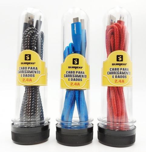 Cabo Usb Micro Usb 2 Metros 2a Android Carga Rápida