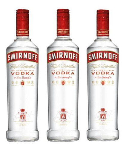 Vodka Smirnoff 998ml 03 Unidades