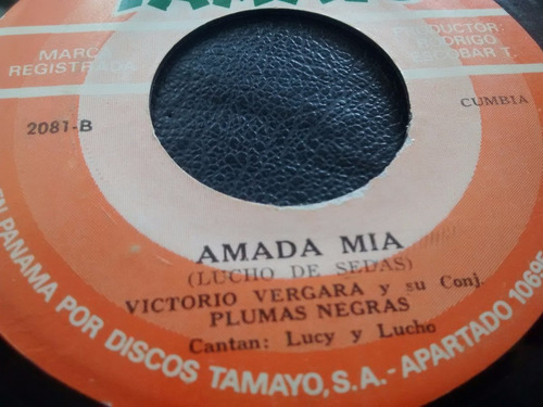 Vinilo Single De Victorio Vergara - Amada Mia ( H145 (Usado)