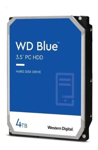 Disco Duro 3.5  Wd Blue 4tb Sata 3 5400 Rpm 256mb