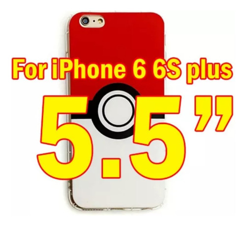 Case Pokebola iPhone  6 Plus / 6s Plus