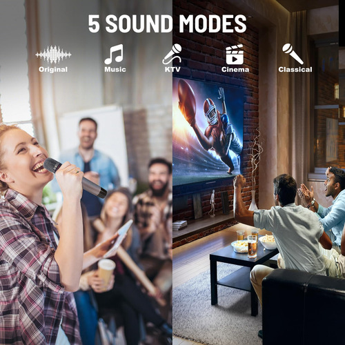 Karaoke Machine Rhm K222 With 2 Wireless Microphones 500w
