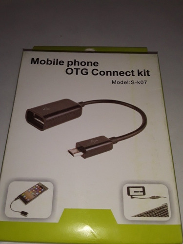 Conector Otg Para Celulares Y Tablets Ficha Micro Usb 