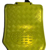 Comprar Alfombras Goma Auto Cromo Amarillo Mate Tuning .x 5 Pzs T620