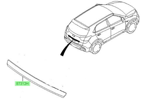 Moldura Cromada Portalon Para Hyundai Creta 2016 2020