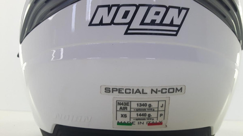 Casco Nolan N43e Air Classic N de metal blanco-blanco