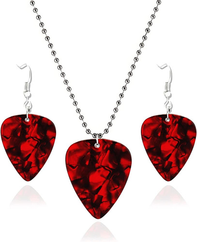 Wdlyan Eddie Munson Necklace For Women - Guitar Pick Necklac