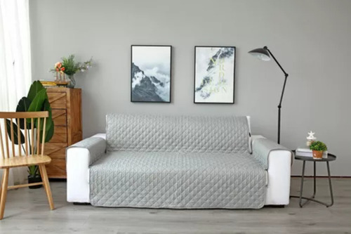 Funda de sofá impermeable gris de 2 plazas OWKUAN para futón, lavable y grueso protector de muebles