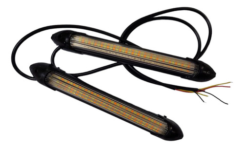 Tira Luz Led Neblinero Secuencial Blanco Amarillo Foco X2