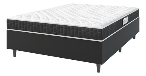 Hellen Toronto D33 Cor Branco/pre Cama Box Colchão Casal 1,38m Espuma Até 120kg