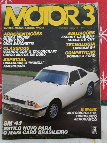 Revista Motor 3 Santa Matilde Sm 4.1 Miura Spider Barchetta