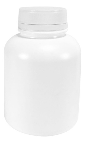 Pote Plástico Para Cápsulas 240ml C/ Tampa Lacre (50 Peças) Sabor Branca