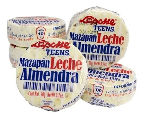 Imagen 2 de 3 de Mazapan Leche Y Almendras Laposse 18 Pzas
