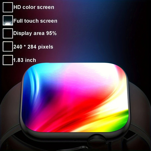 Smartwatch Reloj Inteligente 1.85 '' Android Ios Color Rosa