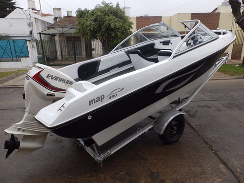 Imagen 1 de 14 de Lancha Open Map 480 Promocion En Stock Nautica Milione