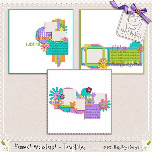 Pack Imágenes Monsters Monstruos Coloridos Cliparts