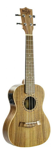 Ukulele Soprano Moani Eletroacustico Em Koa Com Capa Luxo