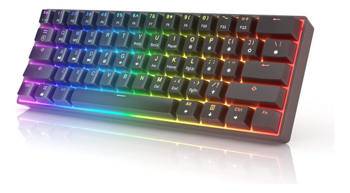 Hk Gaming Gk61s Teclado Mecánico Juegos 61 Teclas Multicolor