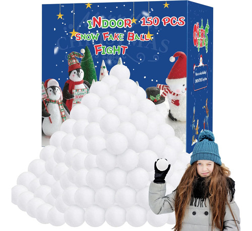 150 Piezas Bolas De Nieve Niños Interiores, Juguetes D...