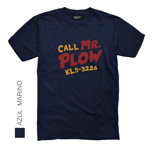 Remera Los Simpson Mr Plow Don Barredora Estampada Algodon