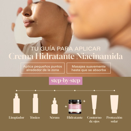 Imagen 4 de 7 de Crema Aclarante Facial 60ml. 10% Niacinamida, Colageno