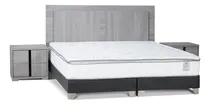 Comprar Set Respaldo 2 Plazas + Veladores Rosen Tivoli Gris