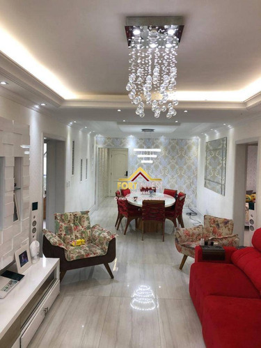 Imagem 18 de 30 de Cobertura Com 3 Dormitórios À Venda, 136 M² Por R$ 950.000,00 - Vila Guilhermina - Praia Grande/sp - Co0012