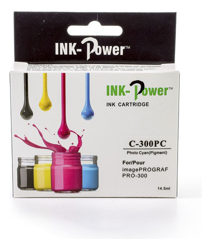 Tinta 300 Pc Photo Cyan Compatible Con Pro-300 Tinta Cian