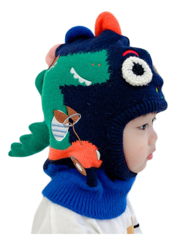 Gorro Y Bufanda De Una Pieza Para Pon/dinosaurio (a2), A Pru