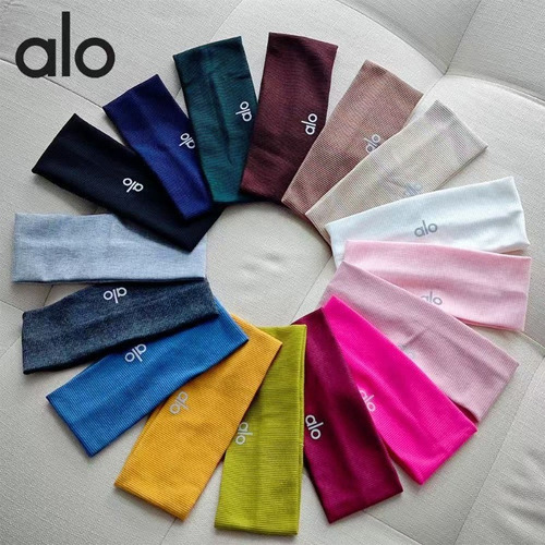 Diadema Ancha Para Yoga, Color Liso, Elástica Para Deportes