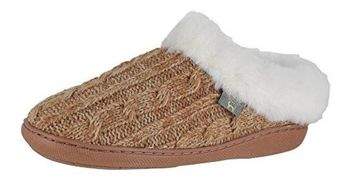 Cloud Nine Sheepskin Womens Crochet Indoor House Slipper