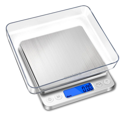 Chwares - Báscula Digital De Cocina, Carga Usb, 3 Kg/0.1 G.