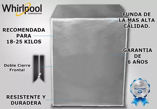 Lona/forro/funda De Lavasecadora Whirlpool 19kg Sin Pedestal