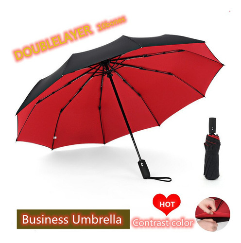 De Sombrilla De Doble Capa, Resistente Al Viento,