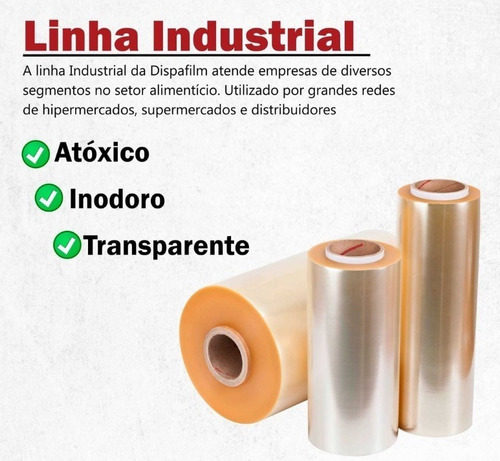 Imagem 2 de 5 de 3000 Metros Filme Pvc 40cm X 1000 Metros