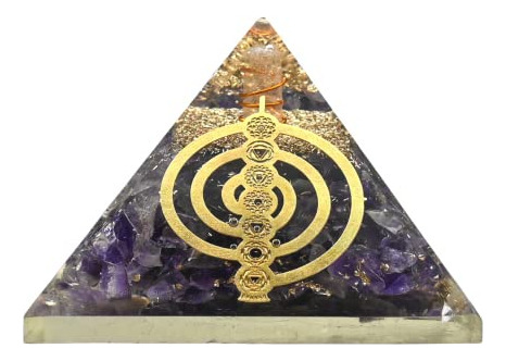 Pirámide De Orgón Grande | Cristal De Pirámide De Amatist