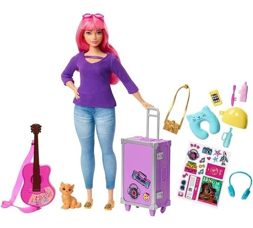 Mu eca Barbie Viajera Con Accesorios Juego De Ni os Mattel
